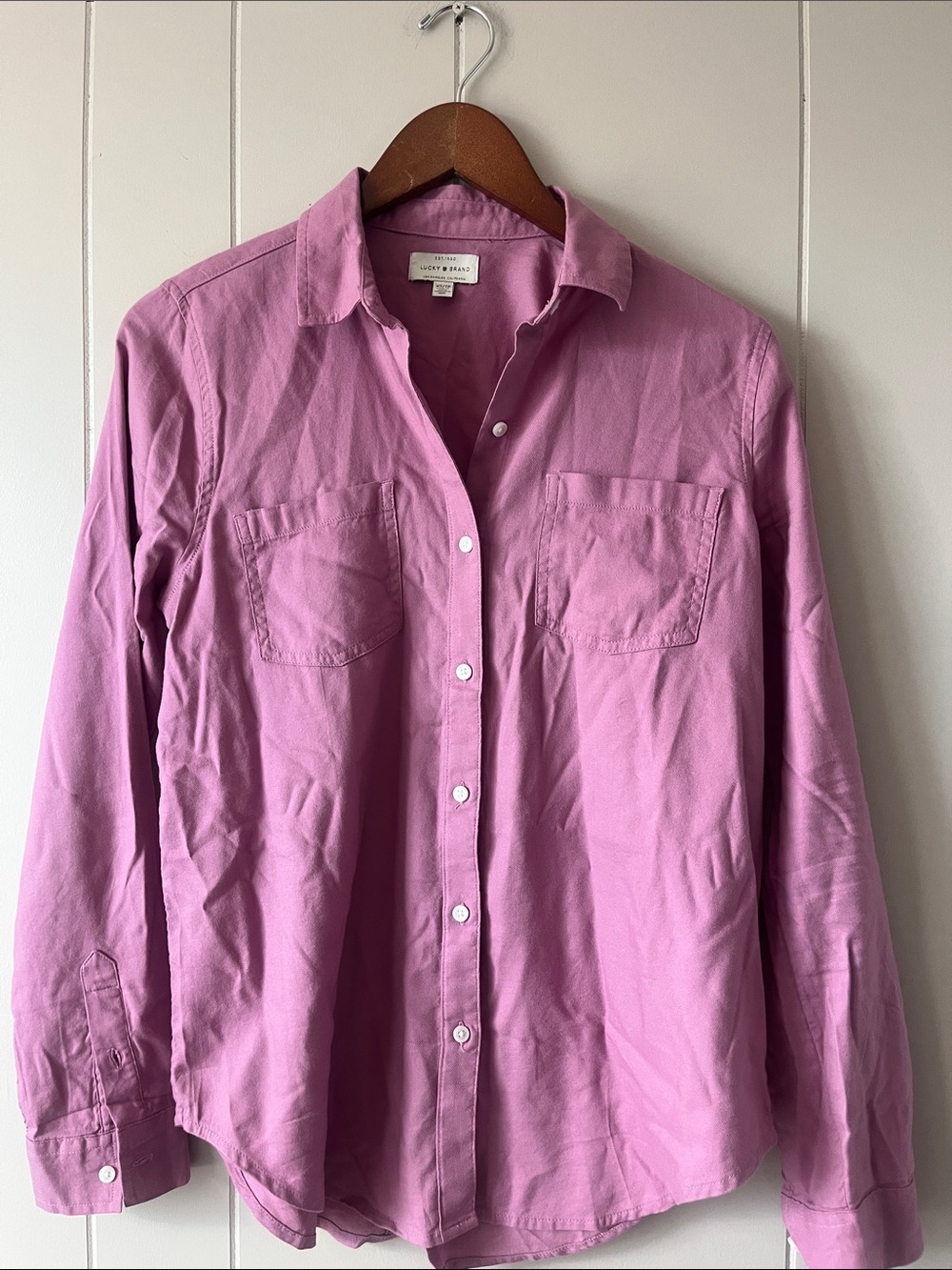 J. Crew Pink Long-Sleeve Button-Down Shirt